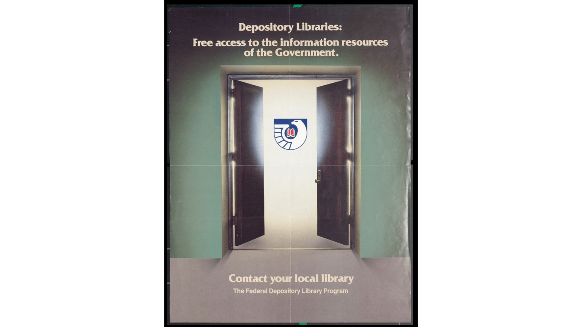 Depository Libraries poster with clear background