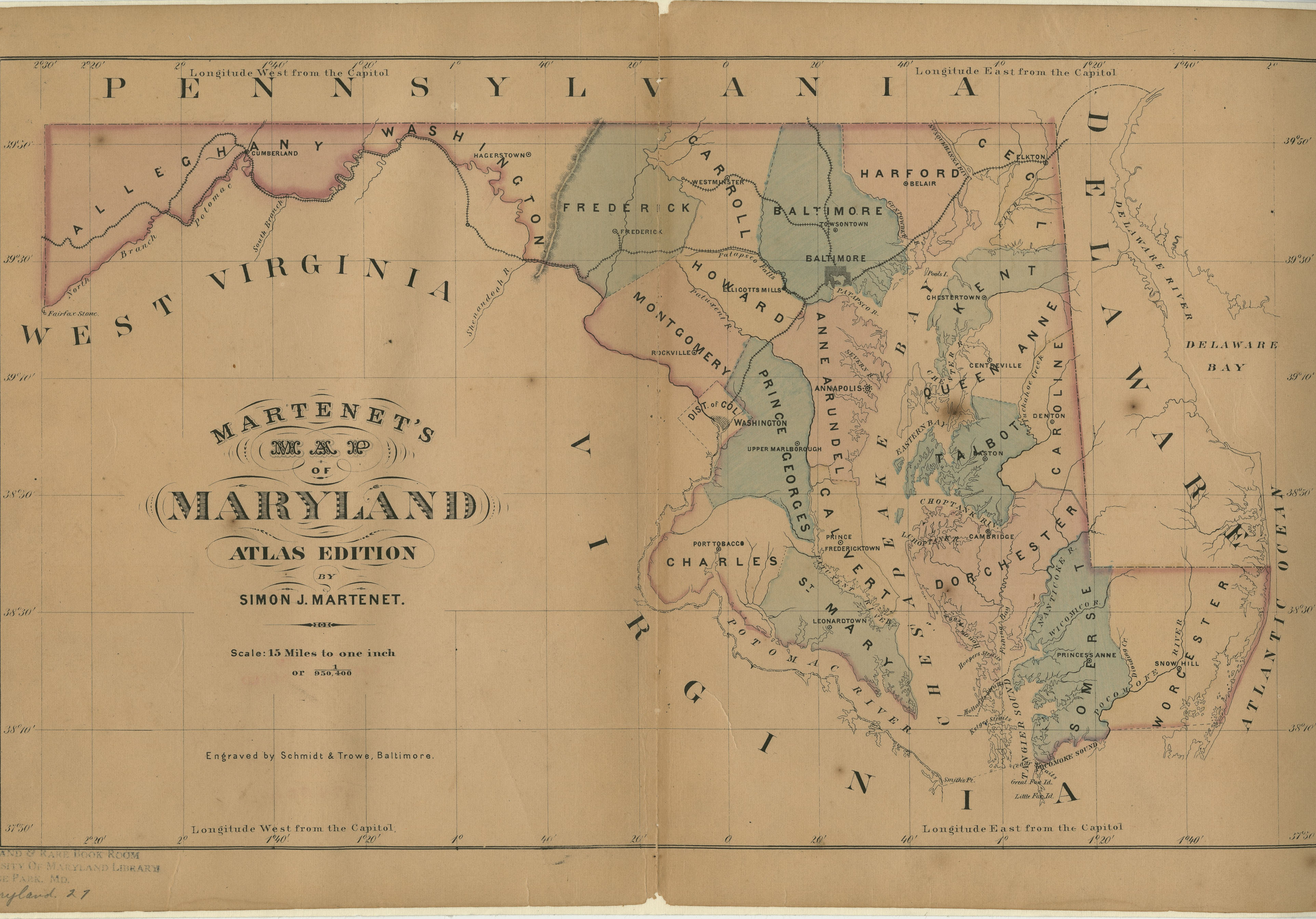 Map of Maryland, Atlas Edition - MD Maps  Digital Collections @ the University of Maryland