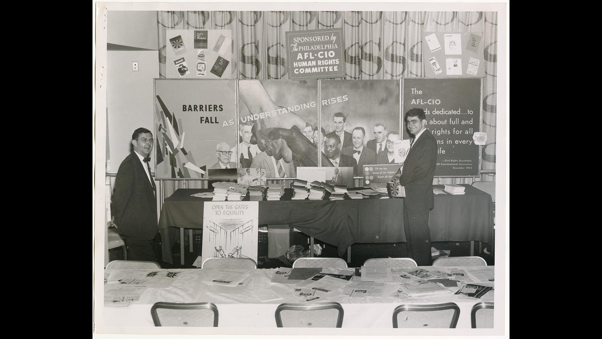 Civil rights exhibit at the Convention of American Federation of State, County, and Municipal Employees, AFL-CIO, Civil Rights Department Records, 1936-2000