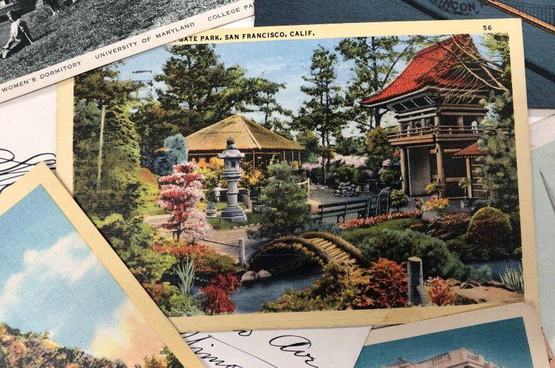 Postcard of Golden Gate Park in San Francisco