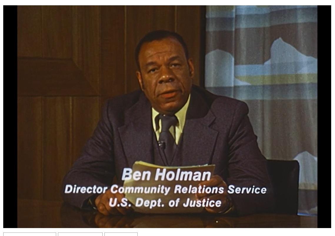 Still from the film “Desegregation without turmoil” in UMD’s Audiovisual Collections repository.