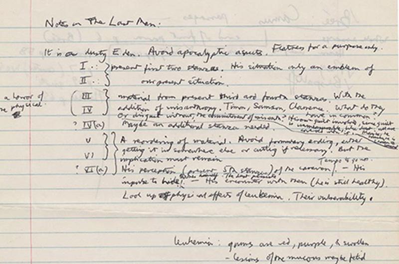 handwritten notes on lined paper
