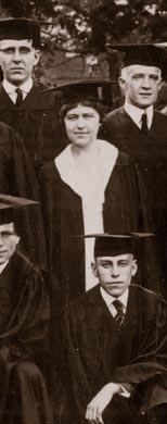 Elizabeth Hook, the first woman to graduate with a four-year degree, and the class of 1920